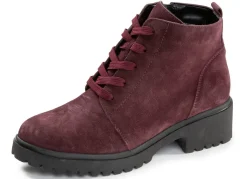Outlet WALDLÄUFER Waldläufer, bequeme Damen-Stiefeletten, Winterschuhe, Weite H, mit herausnehmbarem Fußbett BORDEAUX