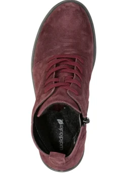 Outlet WALDLÄUFER Waldläufer, bequeme Damen-Stiefeletten, Winterschuhe, Weite H, mit herausnehmbarem Fußbett BORDEAUX