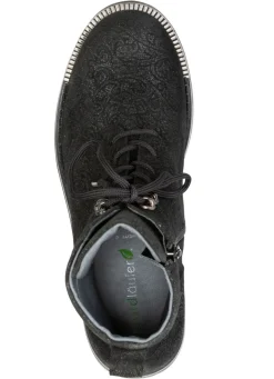 New WALDLÄUFER Waldläufer, bequeme Damen-Stiefeletten, Weite G, mit herausnehmbarem Fußbett SCHWARZ