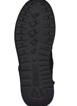 Outlet WALDLÄUFER Waldläufer, bequeme Damen-Stiefeletten, Weite H, mit herausnehmbarem Fußbett SCHWARZ-ROT
