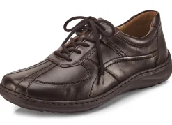 Clearance WALDLÄUFER Waldläufer, bequeme Herren-Schnürschuhe, Weite H, mit herausnehmbarem Fußbett DUNKELBRAUN