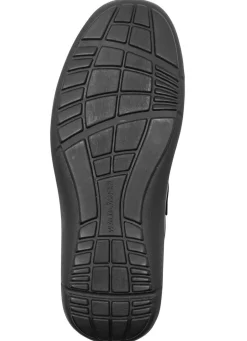 WALDLÄUFER Waldläufer, bequeme Herren-Slipper, Weite H, mit herausnehmbarem Fußbett SCHWARZ