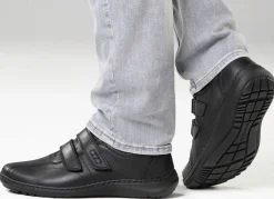 WALDLÄUFER Waldläufer, bequeme Herren-Slipper, Weite H, mit herausnehmbarem Fußbett SCHWARZ