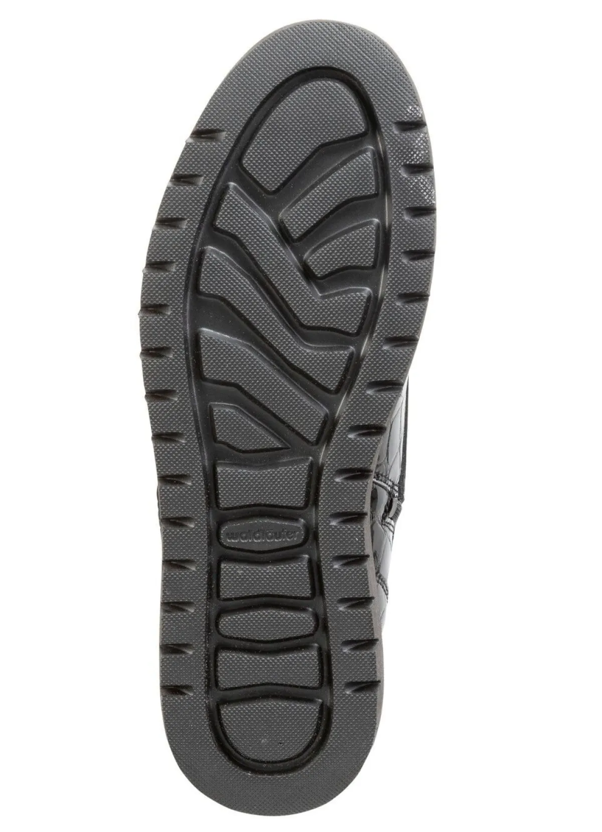Discount WALDLÄUFER Waldläufer Bootie aus krokogeprägtem Lackleder SCHWARZ