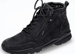 Clearance BADER Waldläufer, gefütterte Damen-Stiefeletten, Winterschuhe, Weite H, mit herausnehmbarem Fußbett SCHWARZ
