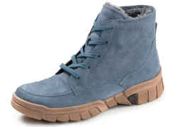 Discount WALDLÄUFER Waldläufer, gefütterte Damen-Stiefeletten, Winterschuhe, Weite H, mit herausnehmbarem Fußbett JEANS