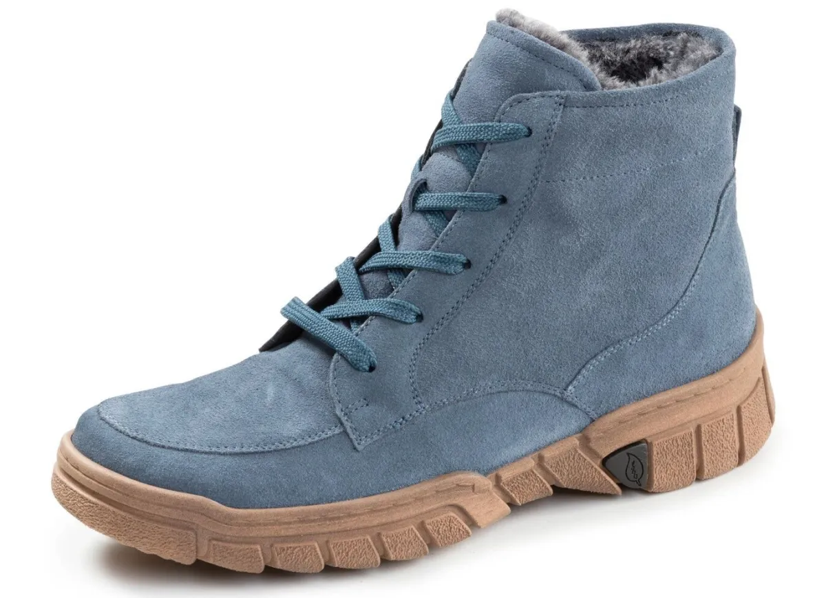 Discount WALDLÄUFER Waldläufer, gefütterte Damen-Stiefeletten, Winterschuhe, Weite H, mit herausnehmbarem Fußbett JEANS