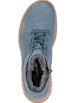 Discount WALDLÄUFER Waldläufer, gefütterte Damen-Stiefeletten, Winterschuhe, Weite H, mit herausnehmbarem Fußbett JEANS