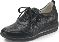 Online BADER Waldläufer, leichte Damen-Sneaker, Weite H, mit herausnehmbarem Fußbett SCHWARZ