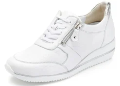 Best BADER Waldläufer, leichte Damen-Sneaker, Weite H, mit herausnehmbarem Fußbett WEISS