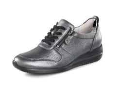 BADER Waldläufer, leichte Damen-Sneaker, Weite H, mit herausnehmbarem Fußbett ALTSILBER