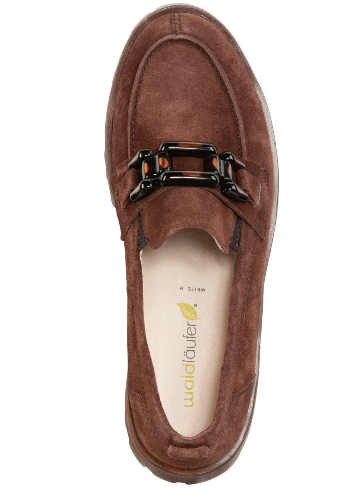 Outlet WALDLÄUFER Waldläufer Loafer aus Veloursleder BRAUN