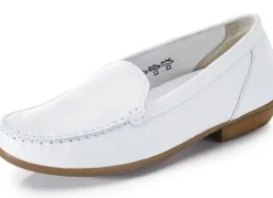 New WALDLÄUFER Waldläufer Mokassin-Slipper aus edlem Rind-Nappaleder WEISS