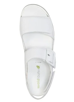 Clearance WALDLÄUFER Waldläufer Sandale mit Zier-Schnalle WEISS