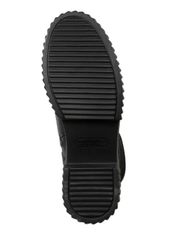 New WALDLÄUFER Waldläufer Schnür-Bootie mit effektvollen Glitzer-Steinchen SCHWARZ