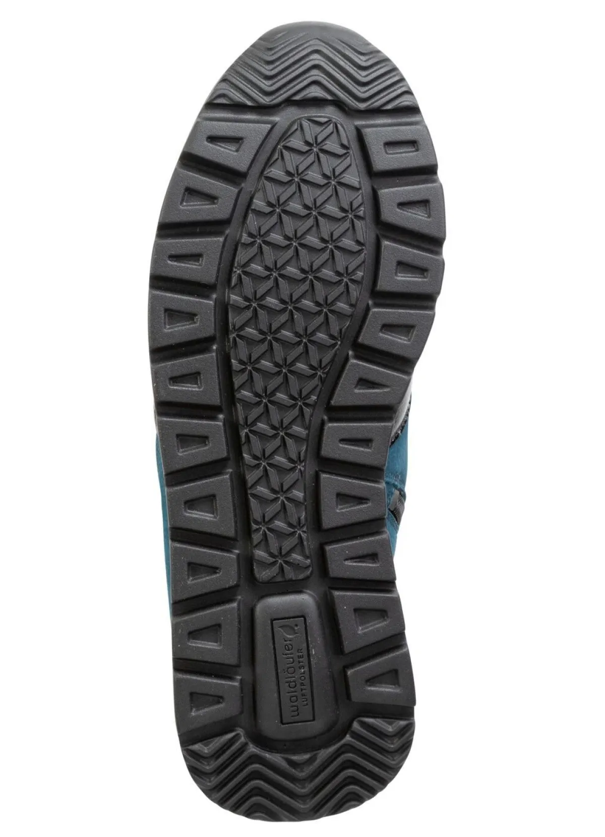 New WALDLÄUFER Waldläufer Schnür-Bootie mit Besätzen aus Lackleder DUNKELTÜRKIS