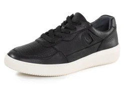 Discount WALDLÄUFER Waldläufer Schnürschuh aus genarbtem Nappaleder SCHWARZ