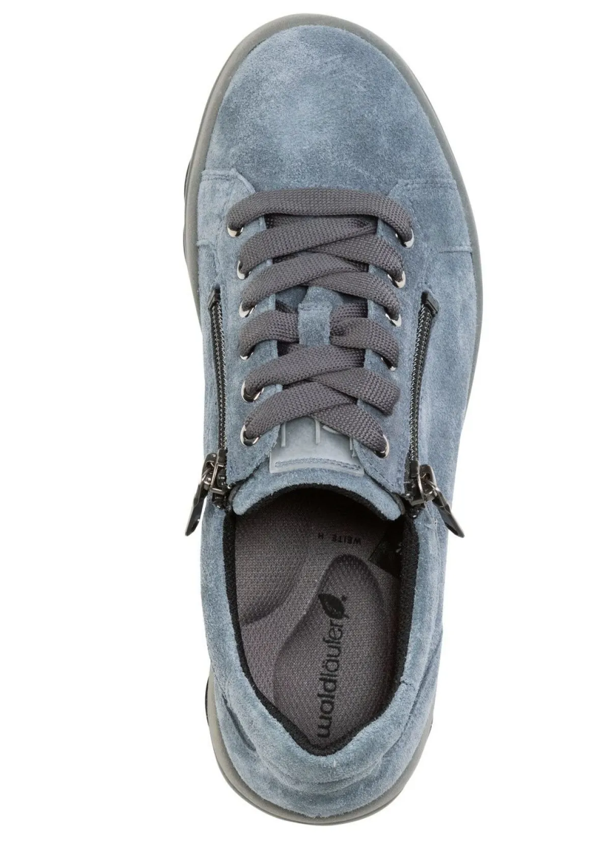 Sale WALDLÄUFER Waldläufer Schnürschuh aus weichem Veloursleder JEANSBLAU