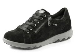 Clearance WALDLÄUFER Waldläufer Schnürschuh aus weichem Veloursleder SCHWARZ