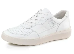Online WALDLÄUFER Waldläufer Schnürschuh aus genarbtem Nappaleder NATURWEISS