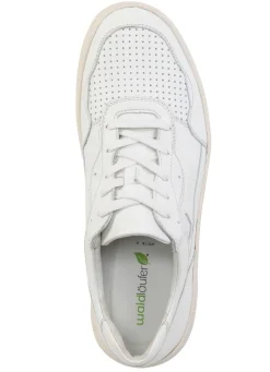 Online WALDLÄUFER Waldläufer Schnürschuh aus genarbtem Nappaleder NATURWEISS