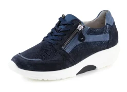 Clearance WALDLÄUFER Waldläufer Schnürschuh mit bester Abrollfunktion BLAU