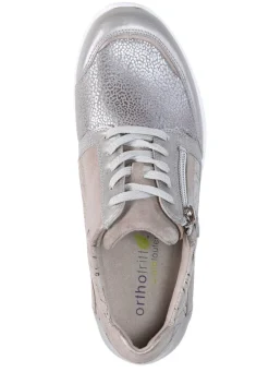 Best WALDLÄUFER Waldläufer Schnürschuh mit bester Abrollfunktion TAUPE METALLIC