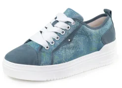 Best WALDLÄUFER Waldläufer Schnür-Sneaker mit verspieltem Druck JEANS
