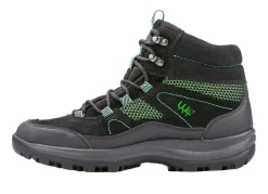 Best BADER Waldläufer Schnür-Stiefelette mit Klimamembrane SCHWARZ-GRÜN