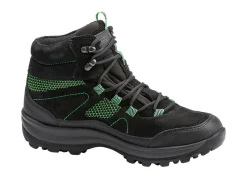 Best BADER Waldläufer Schnür-Stiefelette mit Klimamembrane SCHWARZ-GRÜN
