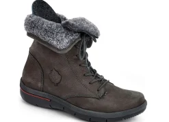Discount WALDLÄUFER Waldläufer Schnür-Stiefelette mit kuscheligem Webpelzkragen ANTHRAZIT