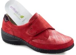 Discount WALDLÄUFER Waldläufer Slipper mit Stretchmaterial im Ballenbereich RUBINROT