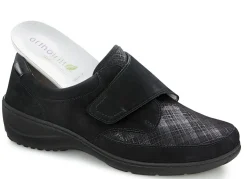 Hot WALDLÄUFER Waldläufer Slipper mit Stretchmaterial im Ballenbereich SCHWARZ
