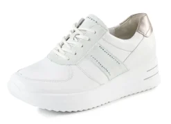 New WALDLÄUFER Waldläufer Sneaker mit Glitzersteinchen WEISS-EISGRAU