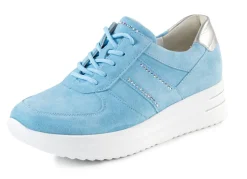 Sale WALDLÄUFER Waldläufer Sneaker mit Glitzersteinchen HIMMELBLAU