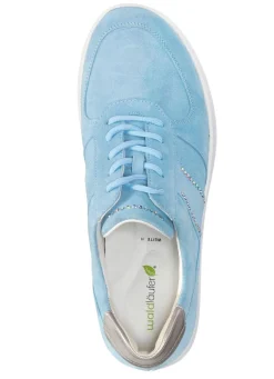 Sale WALDLÄUFER Waldläufer Sneaker mit Glitzersteinchen HIMMELBLAU