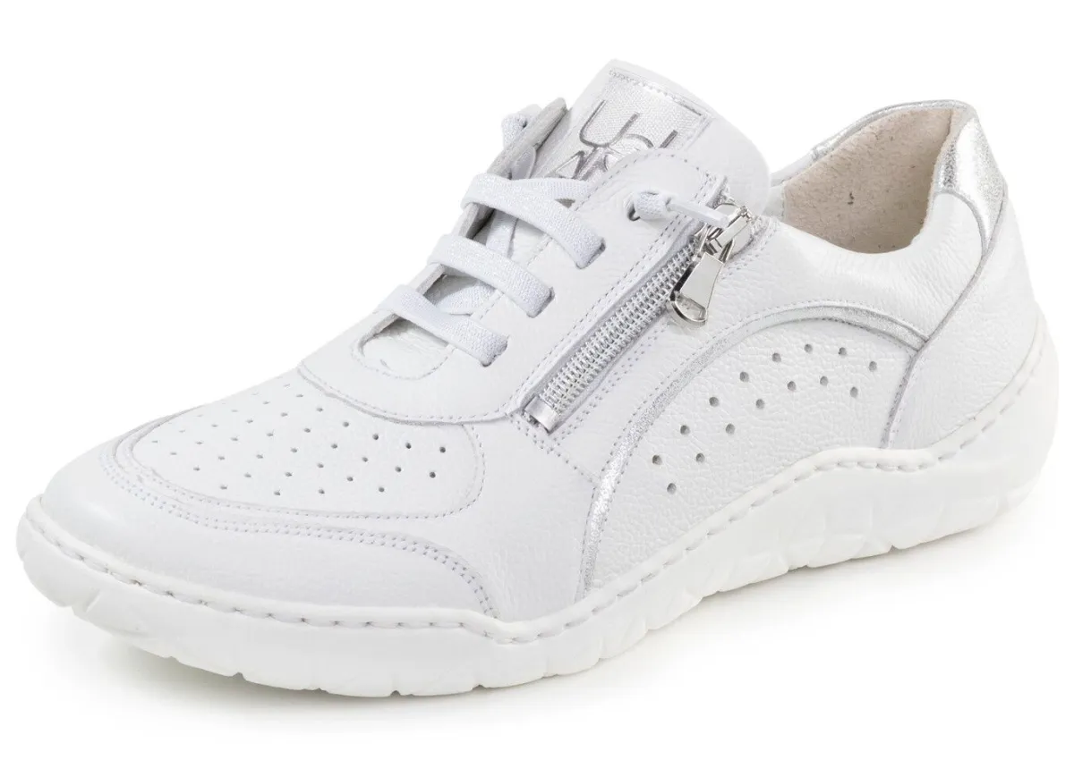 Sale WALDLÄUFER Waldläufer Sneaker mit Perforation WEISS-SILBER