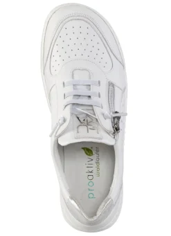 Sale WALDLÄUFER Waldläufer Sneaker mit Perforation WEISS-SILBER