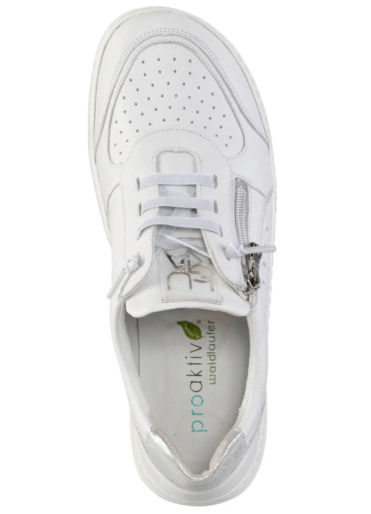 Sale WALDLÄUFER Waldläufer Sneaker mit Perforation WEISS-SILBER