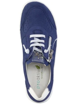 Clearance WALDLÄUFER Waldläufer Sneaker mit Perforation MARINE-WEISS