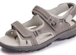 Sale WALDLÄUFER Waldläufer, sportliche Damen-Sandalen, Weite H, mit herausnehmbarem Fußbett GRAFIT-HELLGRAU