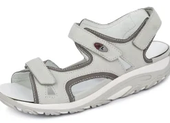 Online BADER Waldläufer, sportliche Damen-Sandalen, Weite H, mit herausnehmbarem Fußbett EISGRAU-GRAFIT