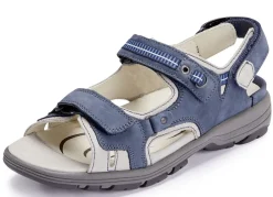 Sale WALDLÄUFER Waldläufer, sportliche Damen-Sandalen, Weite H, mit herausnehmbarem Fußbett JEANS-HELLGRAU