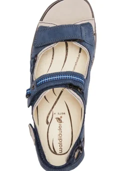 Sale WALDLÄUFER Waldläufer, sportliche Damen-Sandalen, Weite H, mit herausnehmbarem Fußbett JEANS-HELLGRAU
