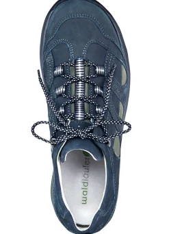Discount WALDLÄUFER Waldläufer, sportliche Damen-Schnürschuhe, Weite H, mit herausnehmbarem Fußbett MARINE-GRAU