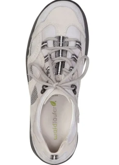 New WALDLÄUFER Waldläufer, sportliche Damen-Schnürschuhe, Weite H, mit herausnehmbarem Fußbett GRAU