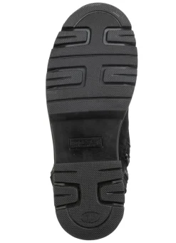 Clearance WALDLÄUFER Waldläufer Stiefelette aus Rind-Nubukleder SCHWARZ