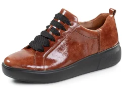 WALDLÄUFER Waldläufer, trendige Damen-Schnürschuhe, Weite H, mit herausnehmbarem Fußbett BRAUN