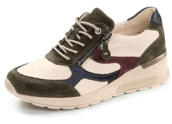Online WALDLÄUFER Waldläufer, trendige Damen-Sneaker, Weite H, mit herausnehmbarem Fußbett BEIGE-BUNT
