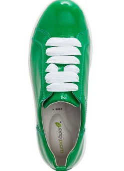 Outlet WALDLÄUFER Waldläufer, trendige Damen-Schnürschuhe, Weite H, mit herausnehmbarem Fußbett GRÜN
